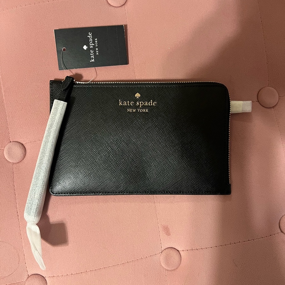 Kate Spade Black Wristlet Clutch